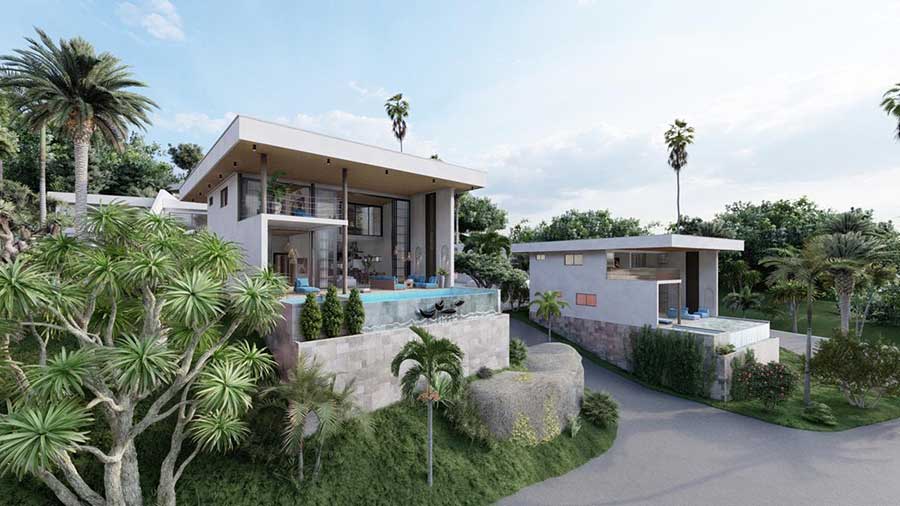 New 3-Bed Contemporary Ocean View Pool Villas, Lamai