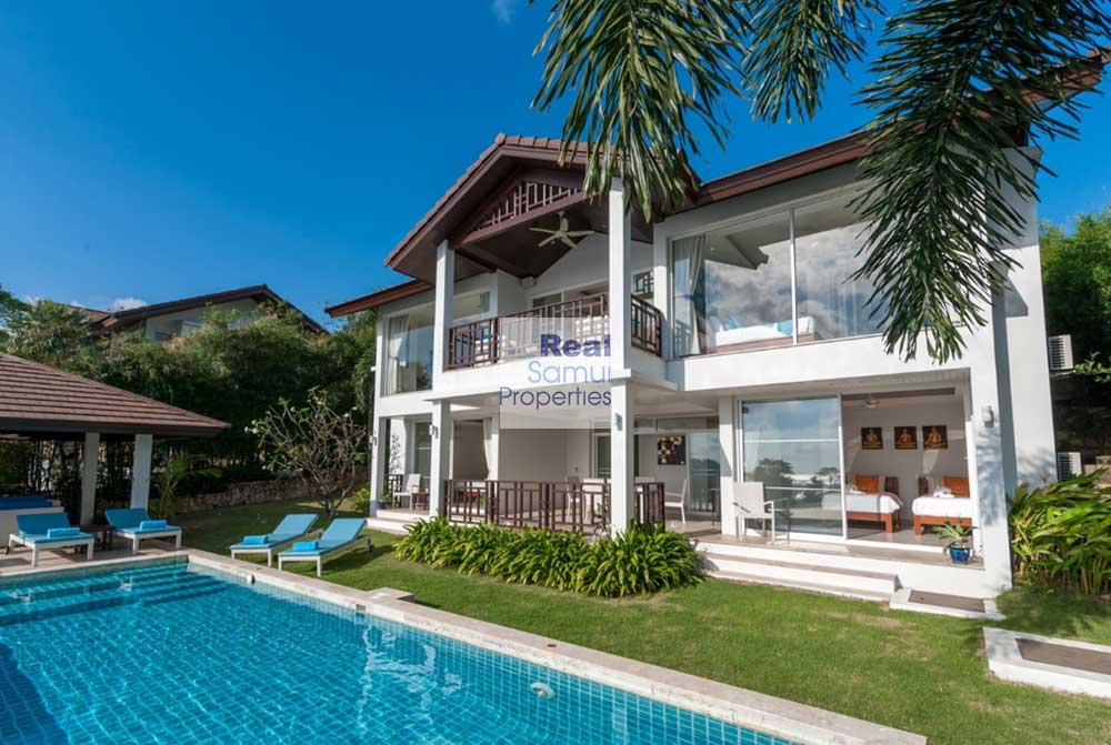 3-Bed Sea View Pool Villa, Gated Estate, Choeng Mon