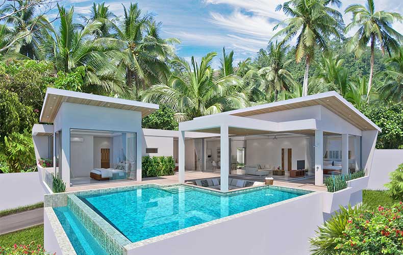 Contemporary Ocean View Villas for Sale, Koh Samui