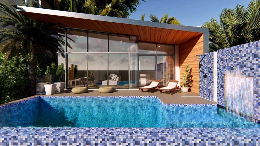 New 2-Bed Sea and Mountain View Pool Villas, Bang Por