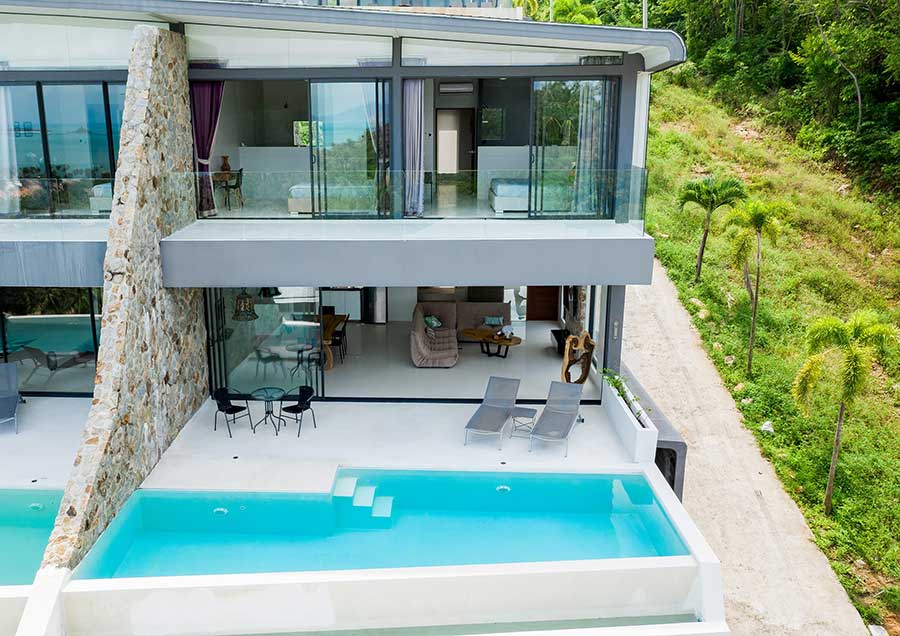 Spacious Modern 2-bed Sea View Pool Duplex, Bo Phut
