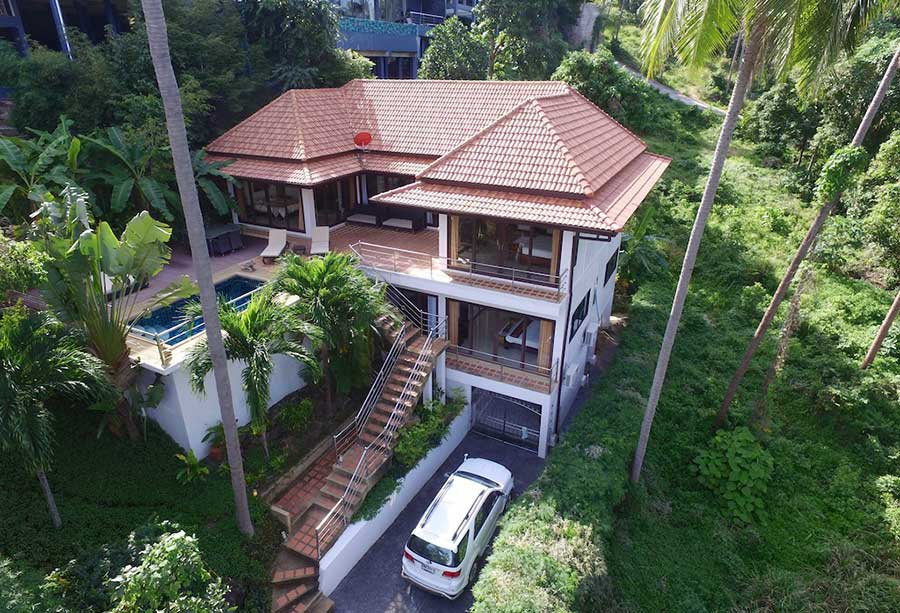 Detached 5-Bed Sea View Pool Villa, Chaweng Hillside