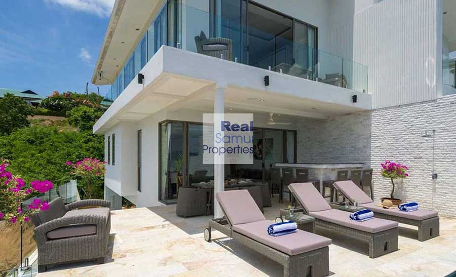Contemporary 4-Bed Panoramic Sea View Pool Villa, Plai Laem