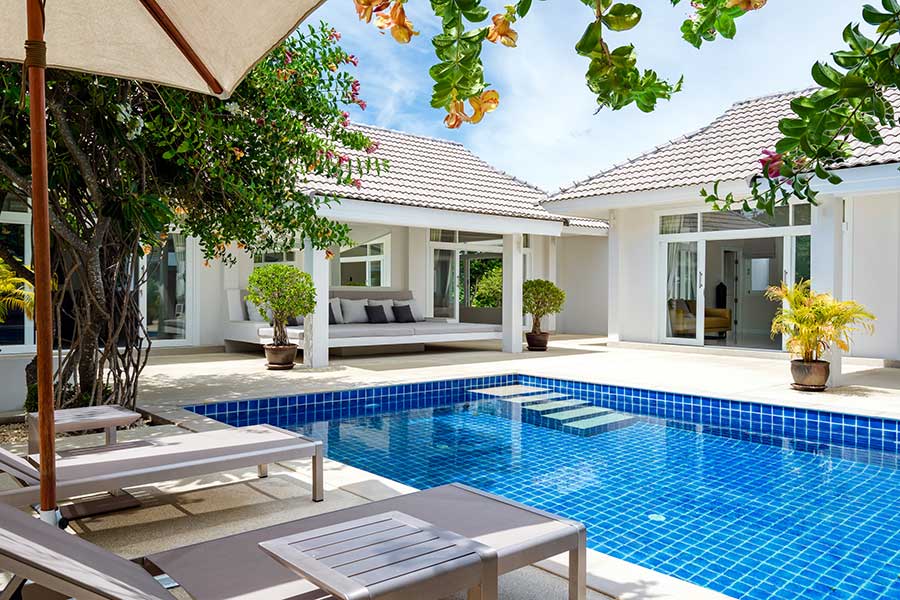 Refurbished Single Level Garden Pool Villa, Bo Phut