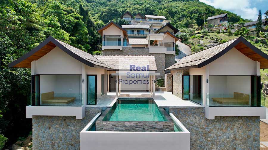 New 3-bed Sea View Estate Villa, Chaweng Noi