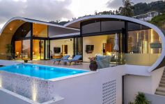 New 3-Bed Contemporary Ocean View Designer Villa, Chaweng Noi