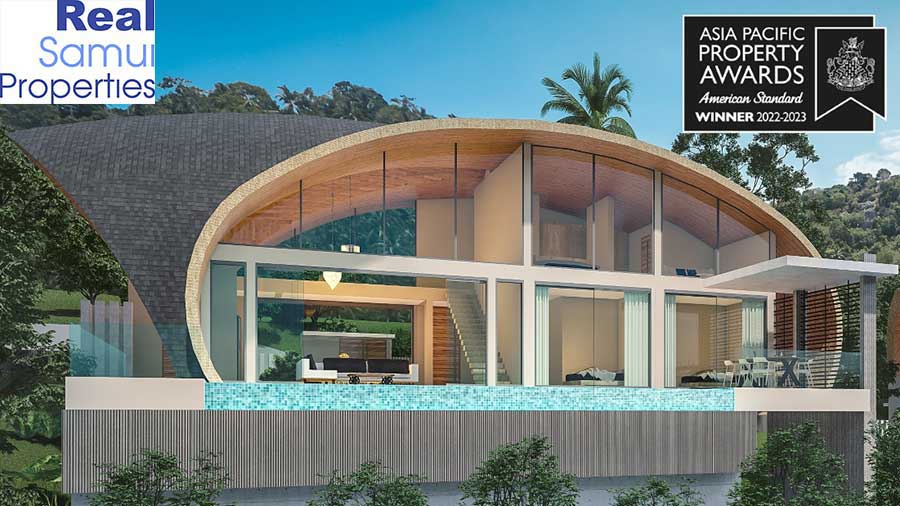 Contemporary 3-Bed Ocean View Pool Villas, Bang Por Beach