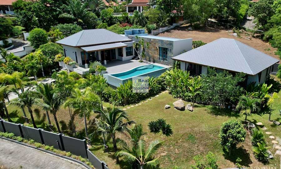 Newly Completed 4-Bed Sea View Villa on 1,442 sqm Land Plot, Plai Laem