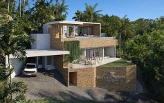 Brand New 3-Bed Sea View Estate Villa, Chaweng Noi