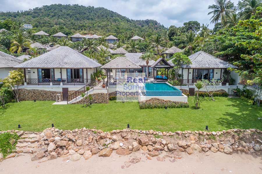 Luxury 4-Bed Beachfront Resort Villa, Choeng Mon