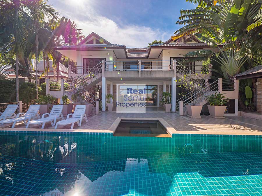 5-Bed, 6-Bath Detached Sea View Villa, Chaweng Hillside