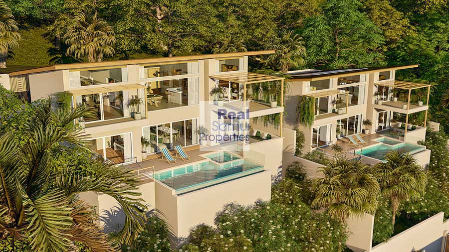 New 4-Bed Sustainable Sunset Sea View Villas, Ban Makam