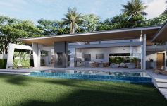 New 3-bed Modern Bali-Style Garden Pool Villas, Maenam