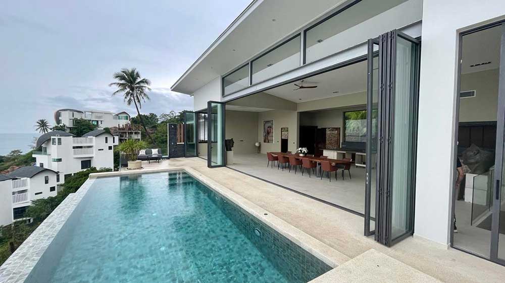 Brand New 4-Bed Contemporary Sea View Villa, Chaweng Noi