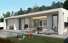 New Contemporary 3-Bed Garden Pool Villas, Maenam