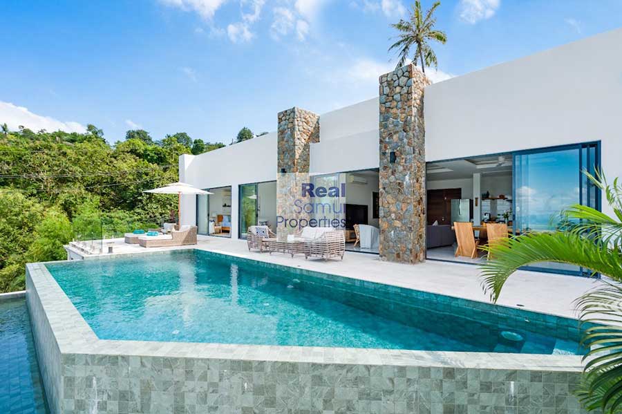 Newly Listed Contemporary 3-Bed Ocean View Pool Villa, Bo Phut