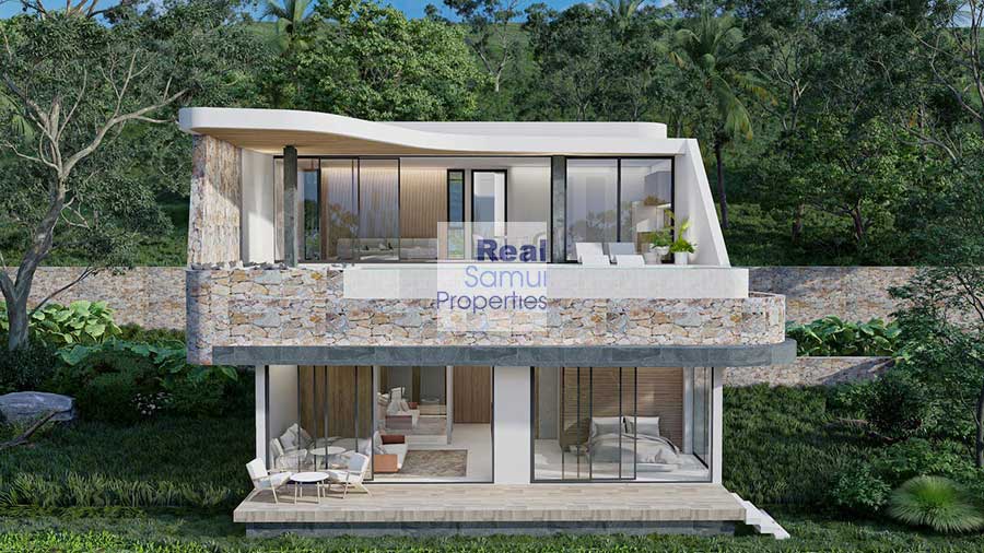 Contemporary Luxury 3-Bed Ocean View Villas by Bang Por Beach