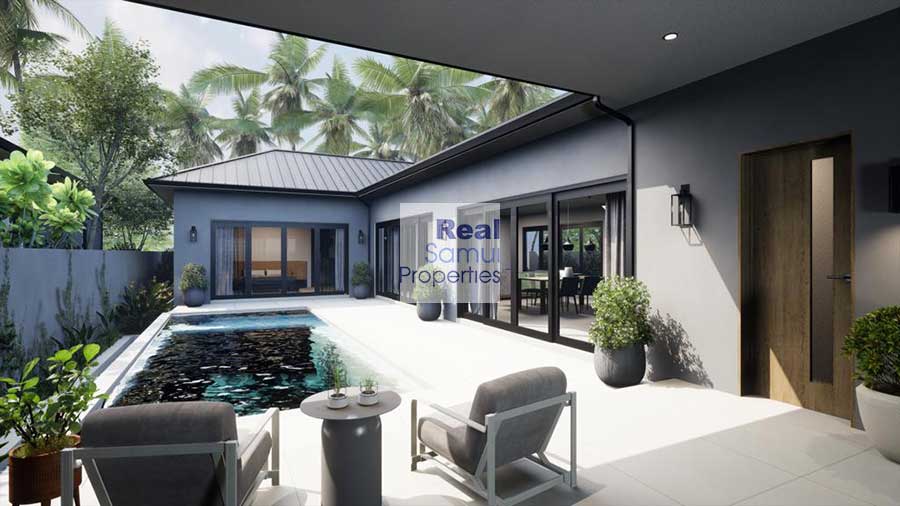 New 3-Bed Garden Pool Villas, Maenam Soy 1