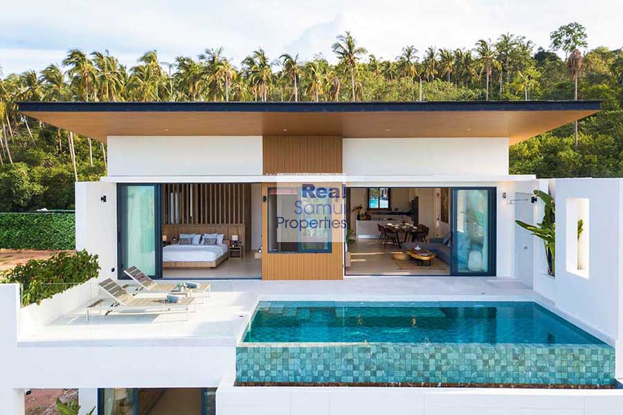 Contemporary 3-Bed Ocean View Garden Pool Villa, Bo Phut, North-East