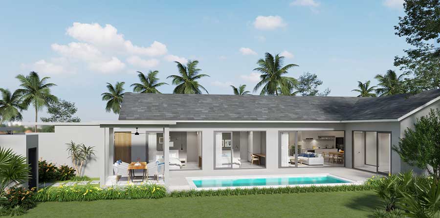 New 276 Sqm Detached Garden Villas in Bo Phut, Koh Samui