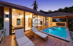 New Modern-Tropical Style 4-bed Ocean View Pool Villas, Lamai