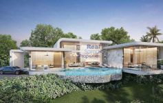 New Single-Level 3-Bed Contemporary Sea View Villa, Bo Phut