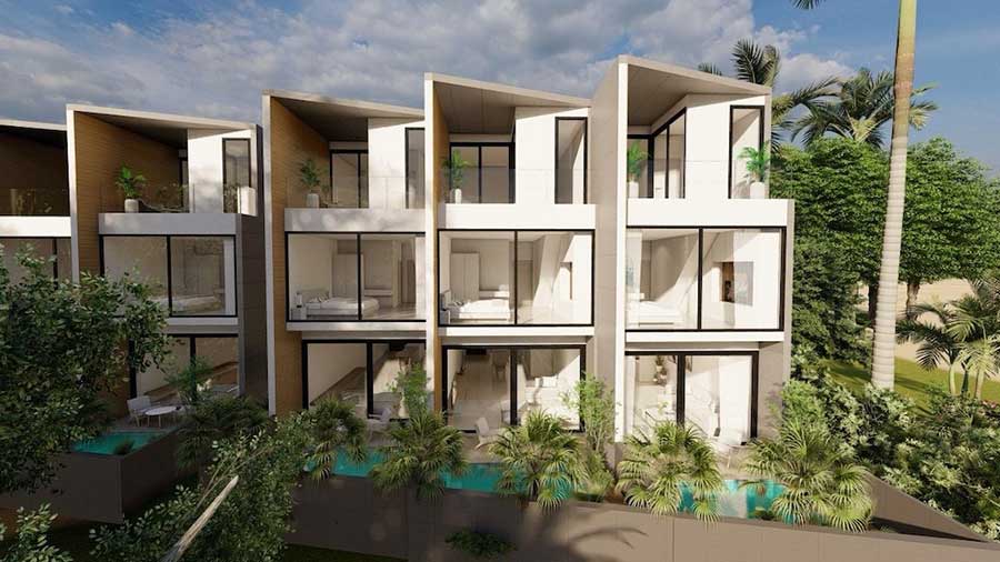 New Luxury 3-Storey 3-Bed Townhouses, by Plai Laem Beach