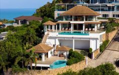 Luxury 5-Bed 1,164 Sqm Modern Asian Style Ocean View Pool Villa, Plai Laem