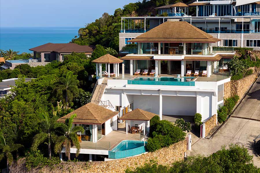 Luxury 5-Bed 1,164 Sqm Modern Asian Style Ocean View Pool Villa, Plai Laem