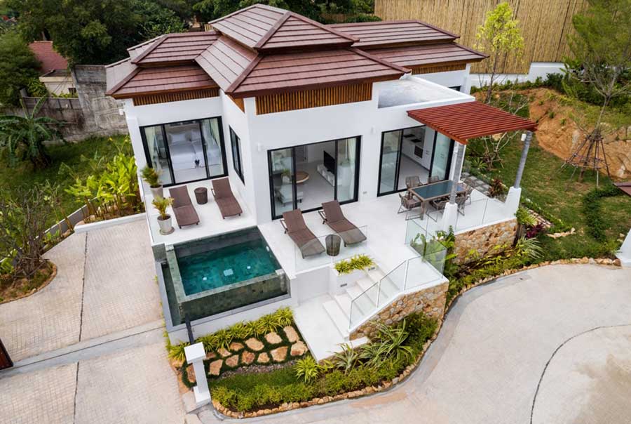 2-Bed 128 Sqm Garden View Pool Villa, Gated Estate, Choeng Mon