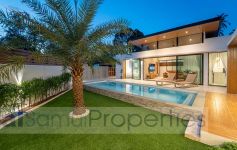 New Contemporary Style 3-Bed 276 Sqm Garden Pool Villa, Maenam