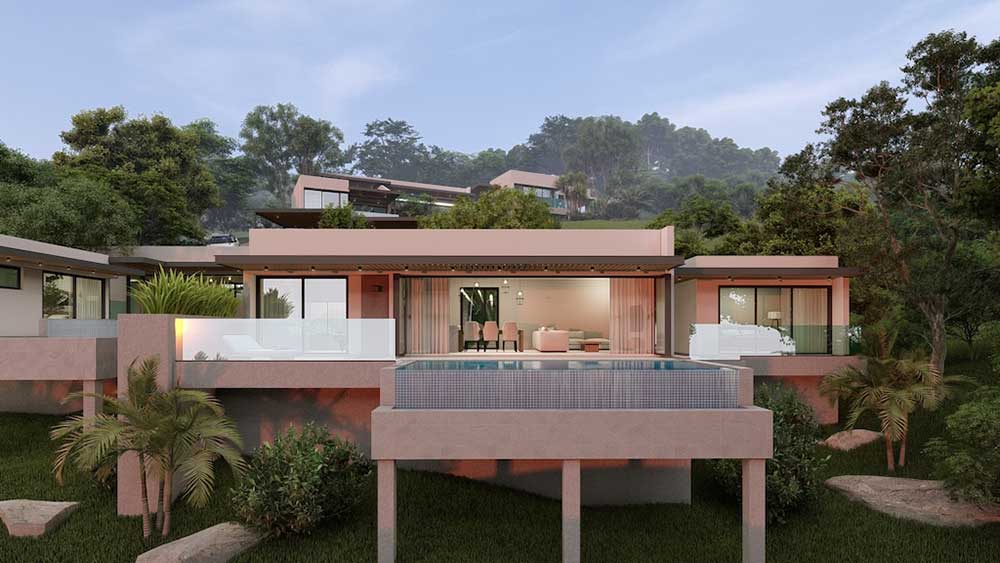 New 3-Bedroom Sea View Villas for Sale in Bo Phut