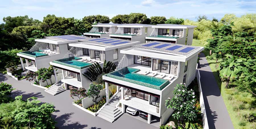 Moon Valley Villas – Contemporary 4-Bed Pool Homes for Sale in Choeng Mon, Koh Samui