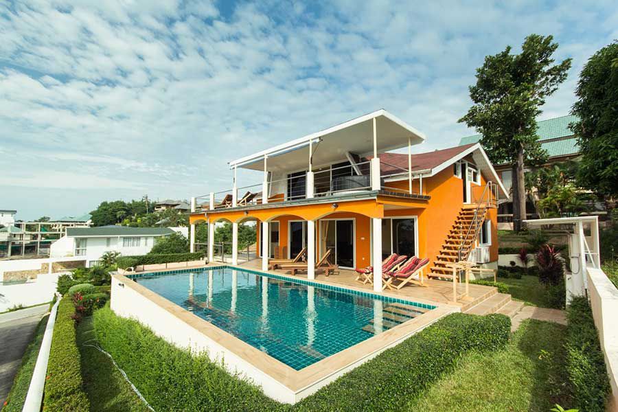 3-Level 4-Bed Sea View Pool Villa, Plai Laem