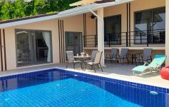 Modern Single-Level 4-Bed Sea View Pool Villa, Chaweng Noi