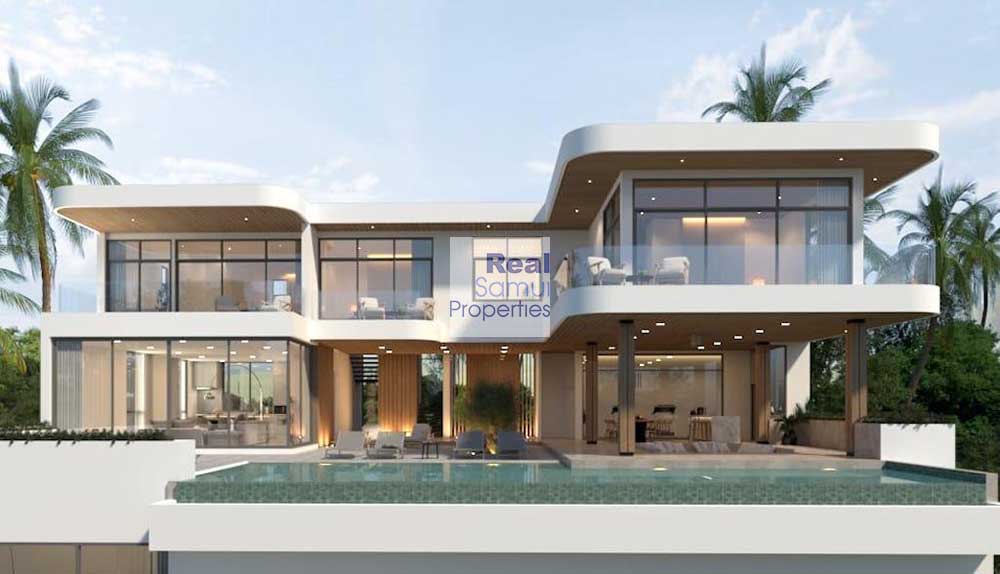 New 7-Propery Estate of Luxury 4-Bed Sea View Villas, Bo Phut