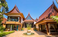 Luxury 5-Bed Pure Beachfront Thai-Style Estate Villa, West Coast