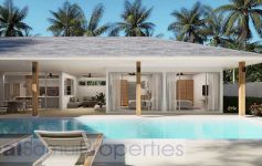 New 4-Bed Single-Storey Contemporary Asian Pool Villas, Lamai