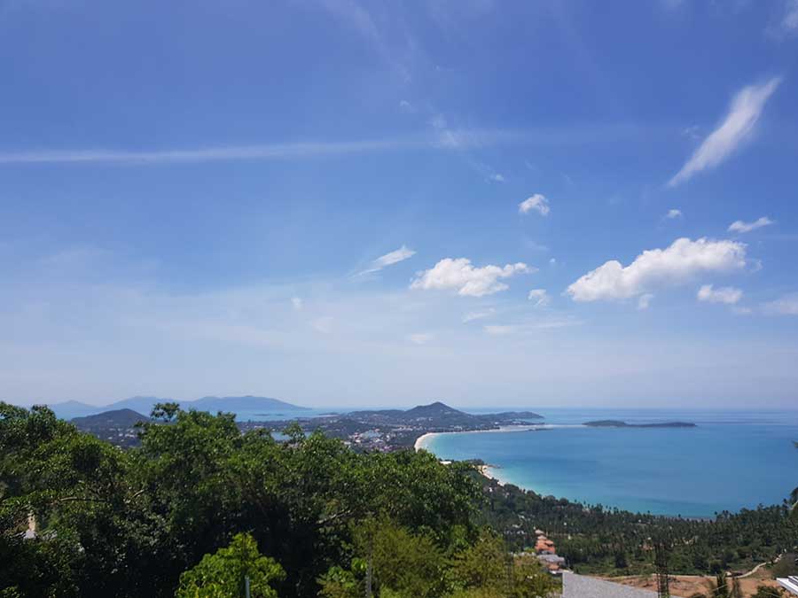 1,260 sqm of Sea View Land in Chaweng Noi