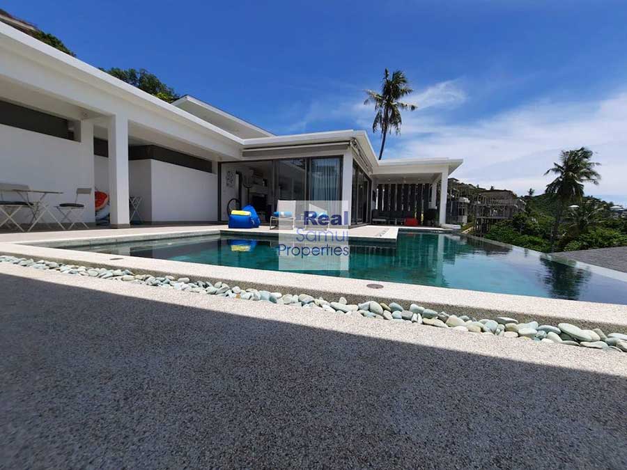 Contemporary 4-bed Detached Ocean View Pool Villa, Chaweng Noi