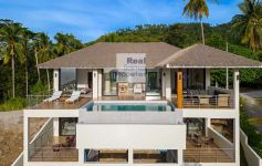 New Modern-Tropical Style 4-bed Ocean View Pool Villas, Lamai