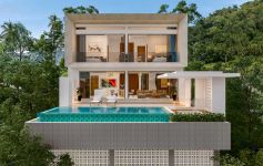 New 3-Bed Contemporary Sea View Estate Pool Villas, Bang Por