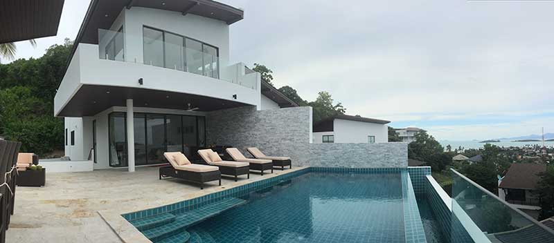 Contemporary 3-bed Ocean View Duplex Villas at Plai Laem