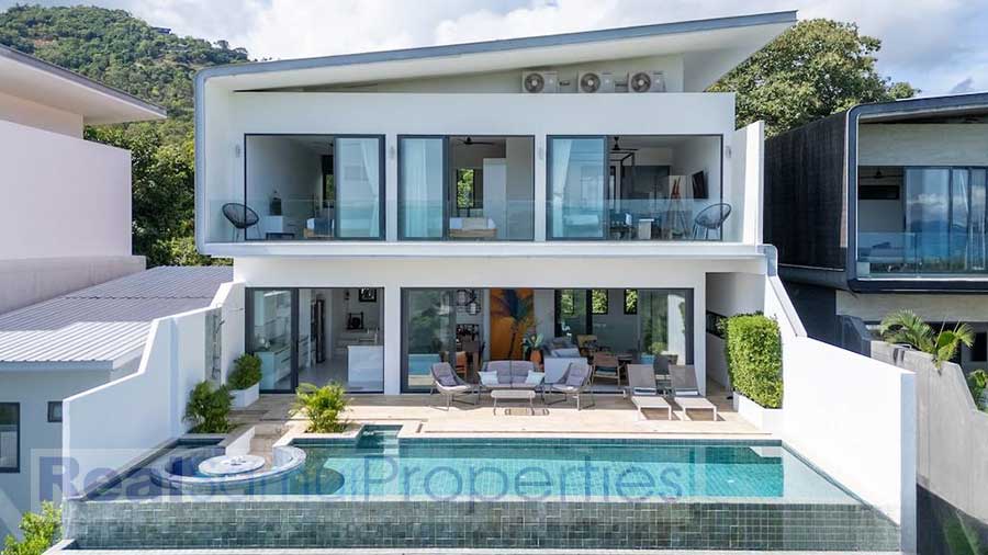 Modern 3-Bedroom Sea View Villa in Bo Phut Hills