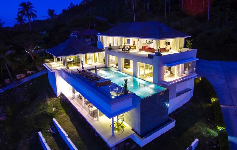 Contemporary Deluxe 4-Bed Ocean View Villa, Bang Por