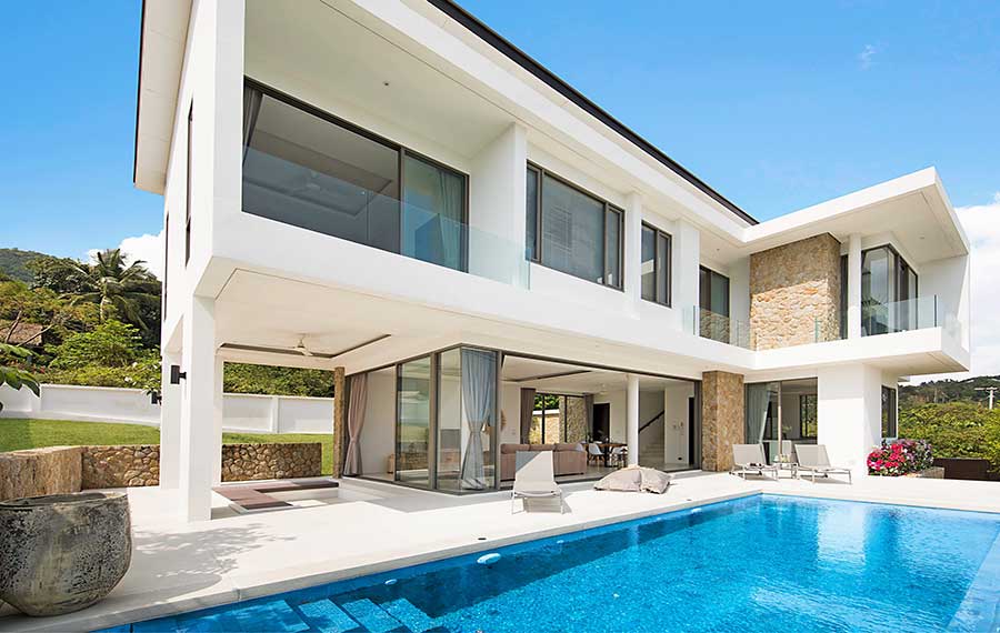 3-bed Contemporary Sea View Villa, Bo Phut