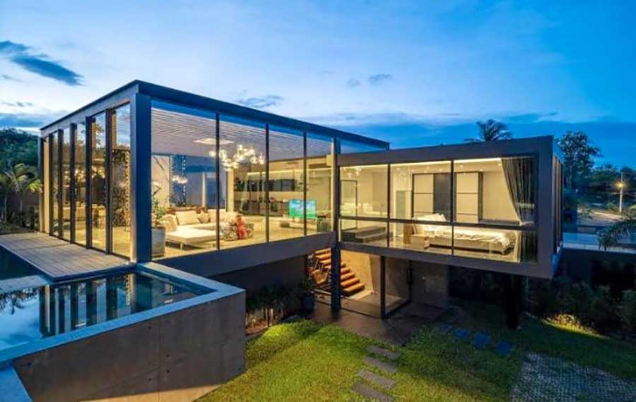 Unique 3-Bed Contemporary Modern Sea View Villa, Choeng Mon