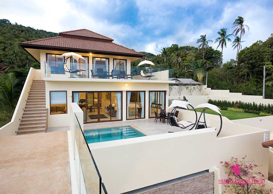 Luxury 1000 sqm 4-Bed Sea View Pool Villa, Chaweng Hillside