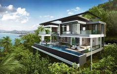 Contemporary Panoramic Sea View Villas - Fine Sea Views of Chaweng Bay