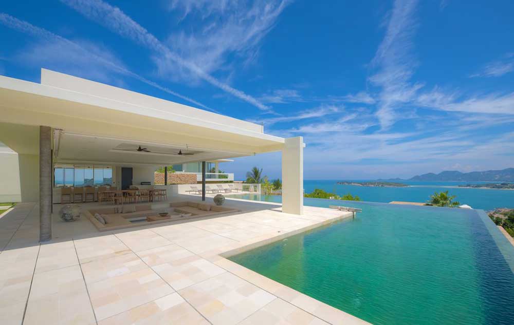 Immaculate 4-Bed, 6-bathroom Contemporary Sea View Villa, Choeng Mon